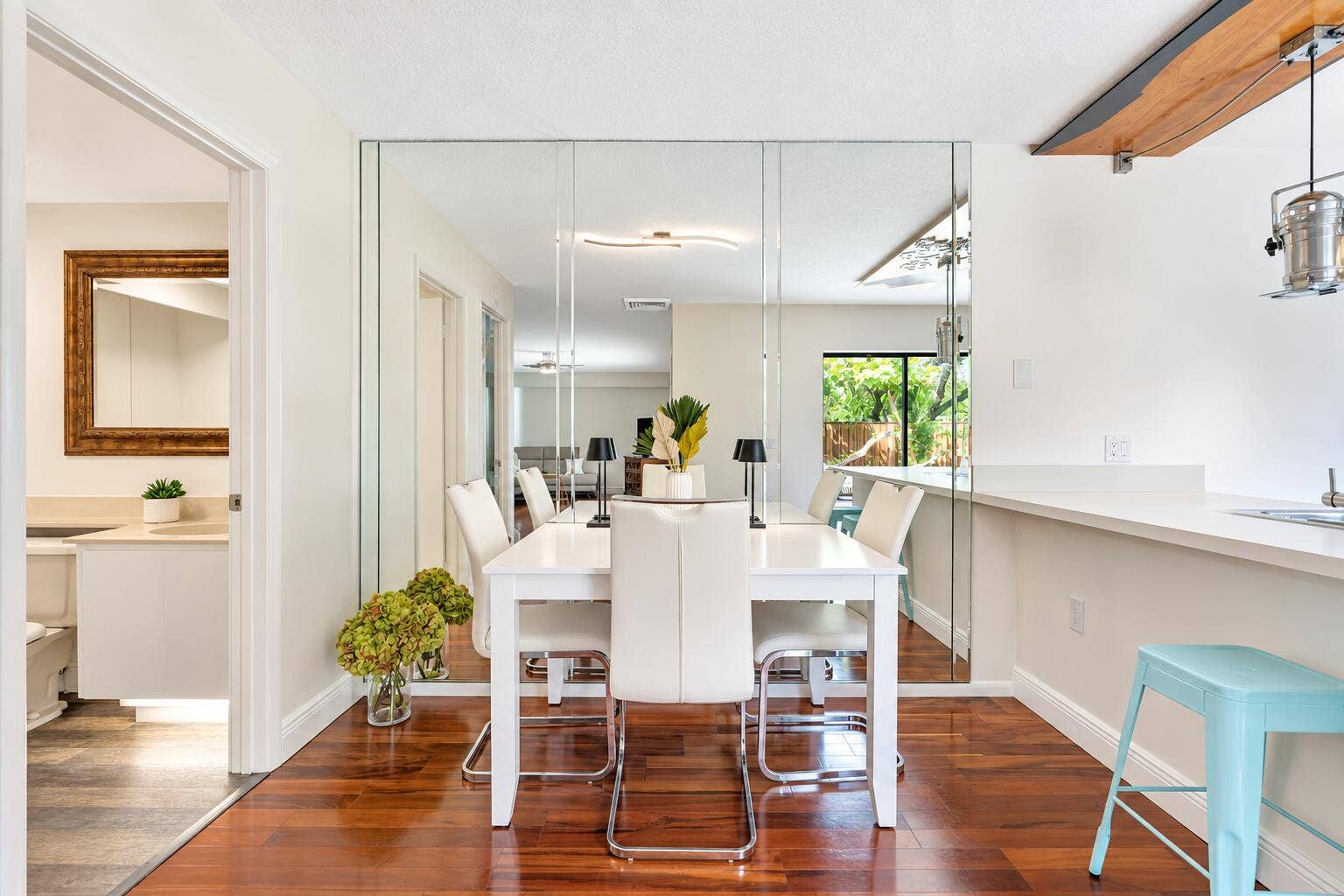 Mirrored Dining Room