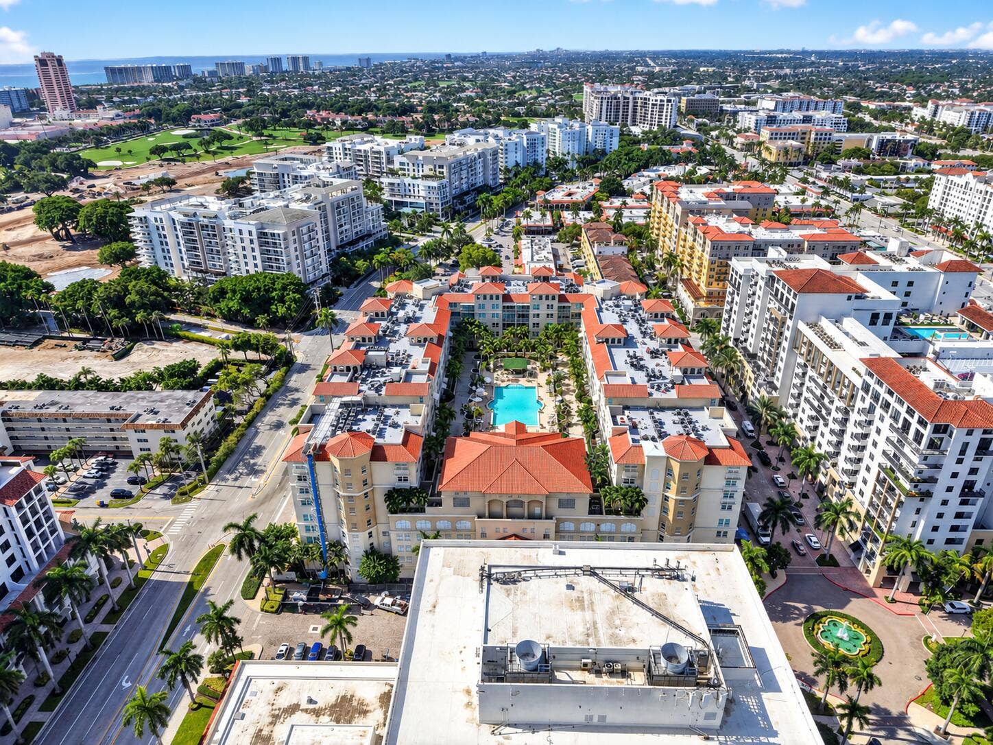 99 SE Mizner Boulevard, #435, Boca Raton, FL 33432 Mediterranean Poolside Coastal Cityscape