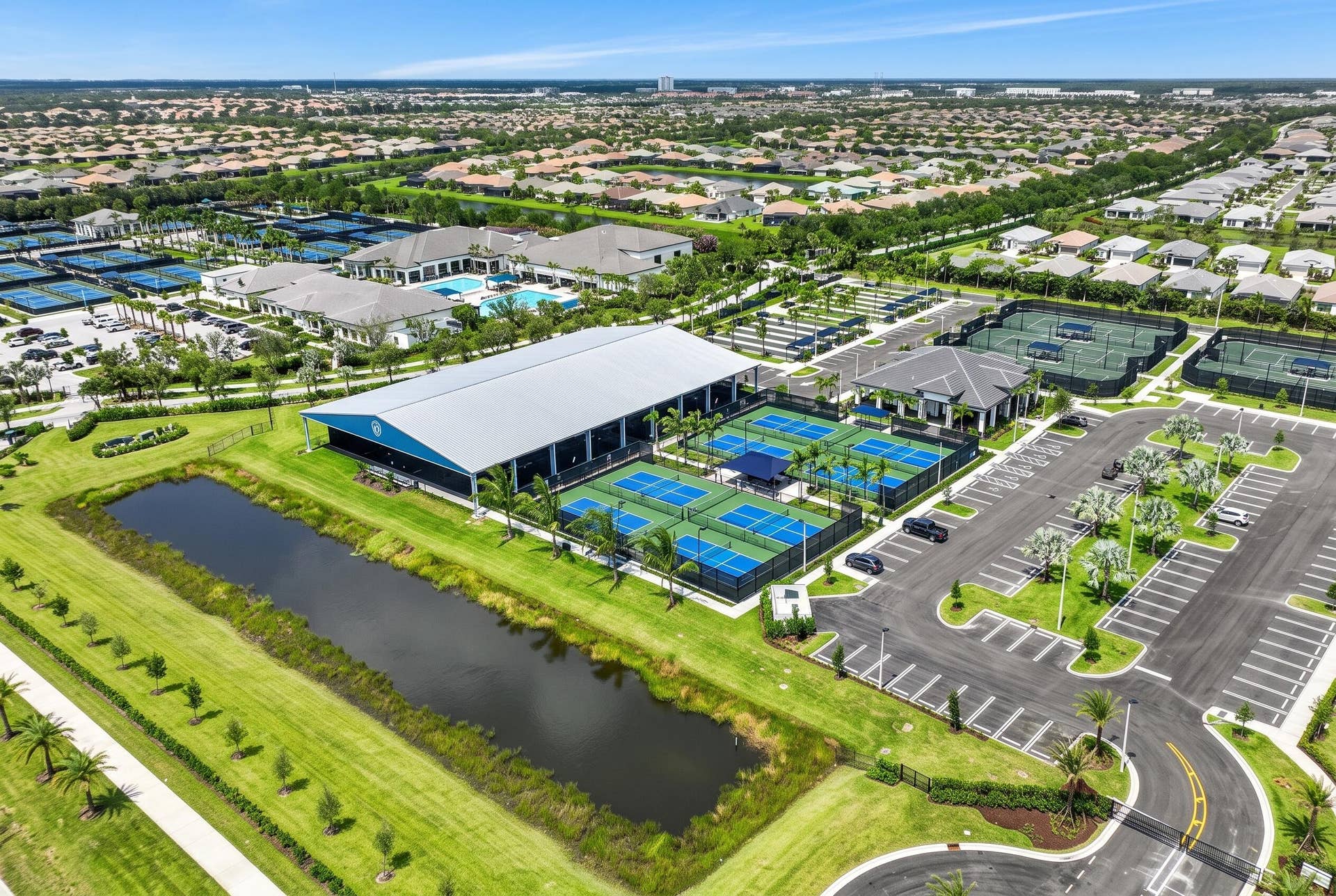 11972 SW BACKRUSH Road, Port St Lucie, FL 34987 PickleballAerial