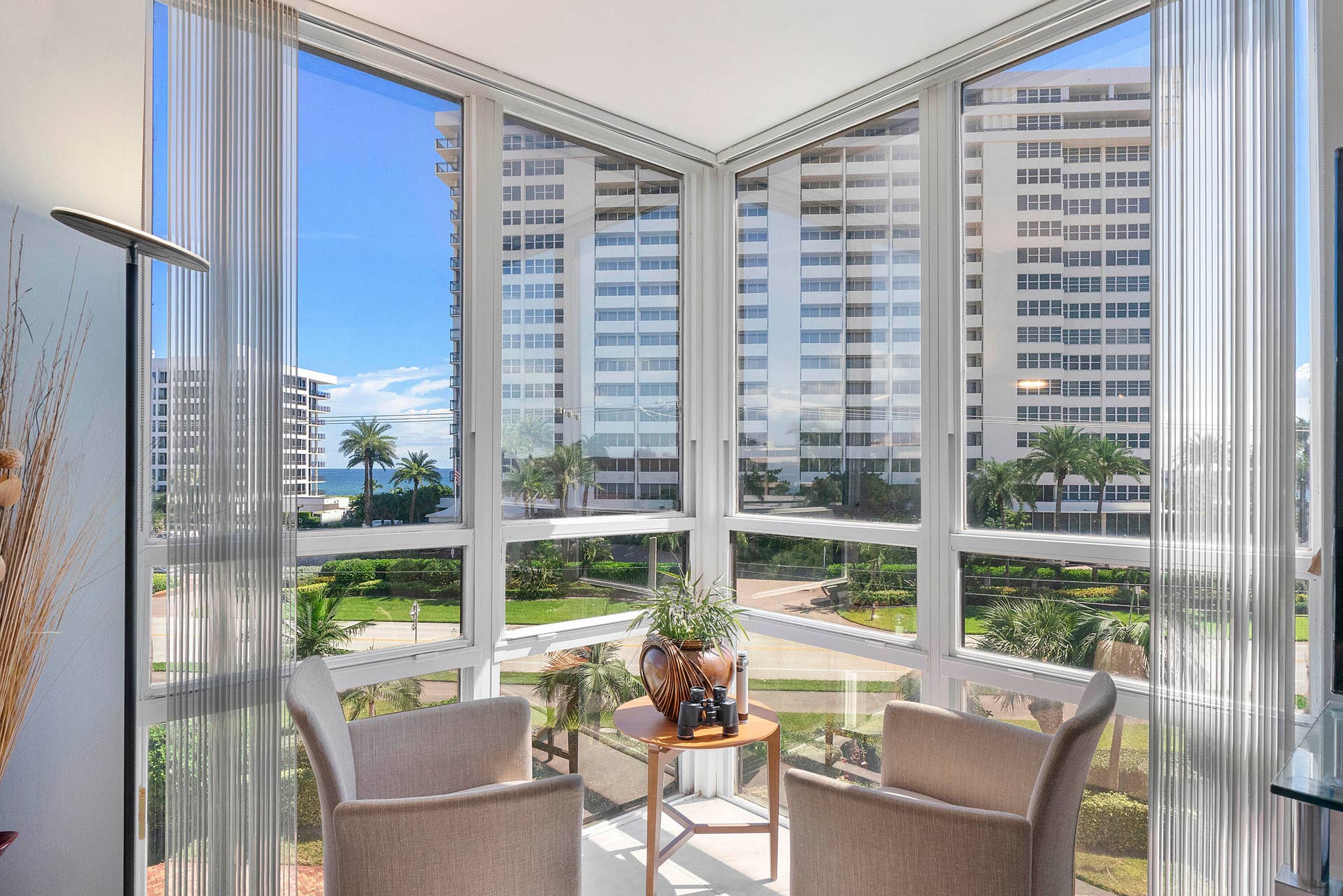 1901 S Ocean Boulevard, #401, Boca Raton, FL 33432 Floor to ceiling windows capture the Ocean view