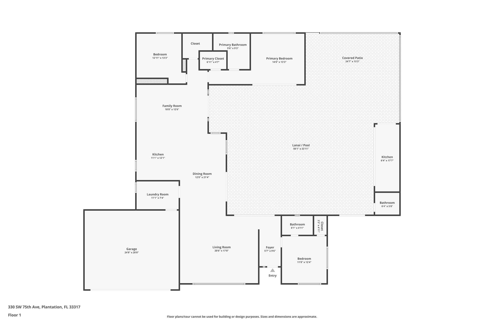 330 SW 75th Avenue, Plantation, FL 33317 Floor Plan