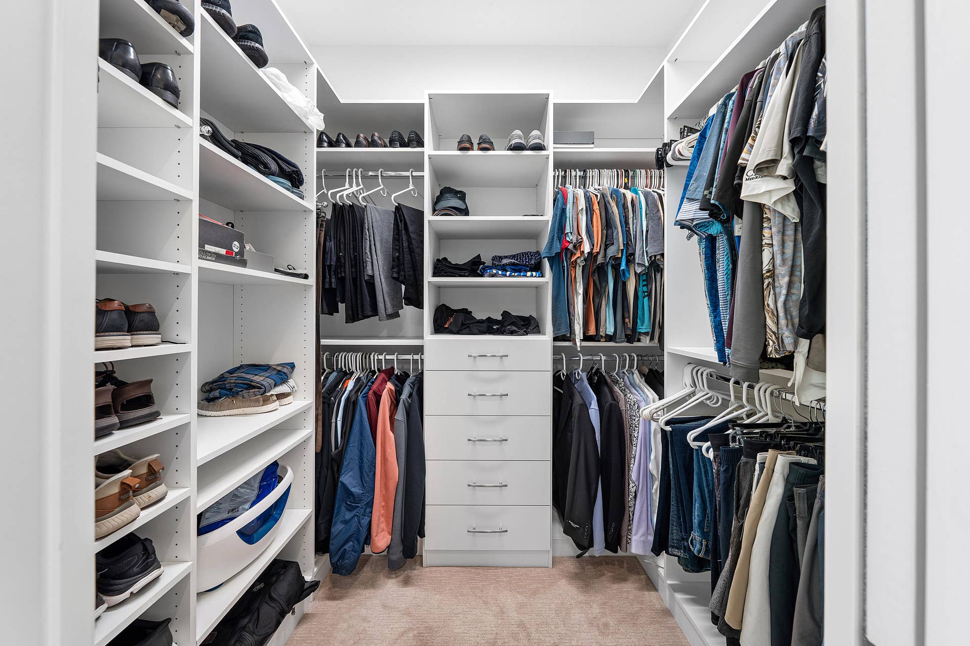 Outfitted Walk-In Closet