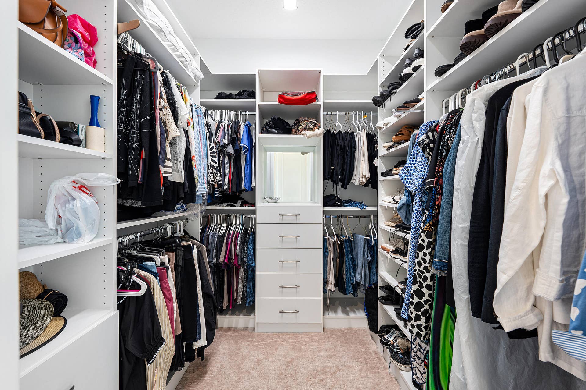 Outfitted Walk-In Closet