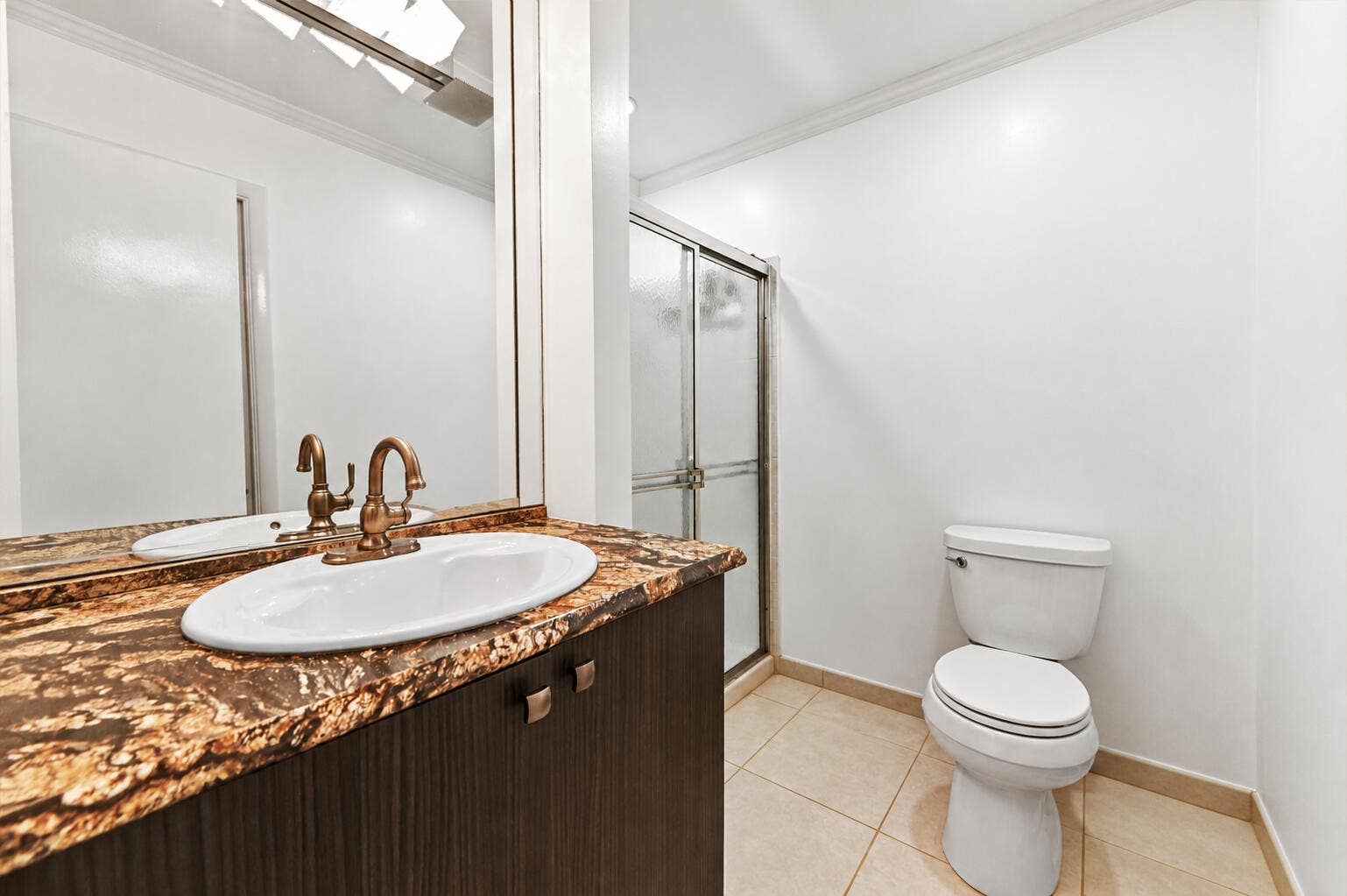 5606 Via Delray Boulevard, #D, Delray Beach, FL 33484 Decluttered bathroom with clear vanity