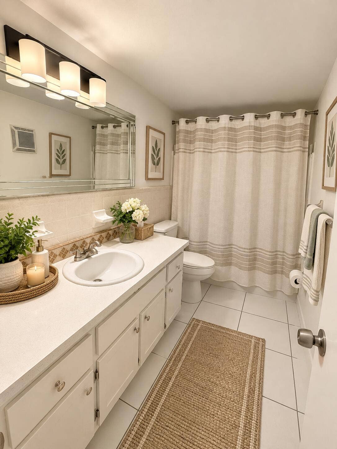 virtually staged bathroom