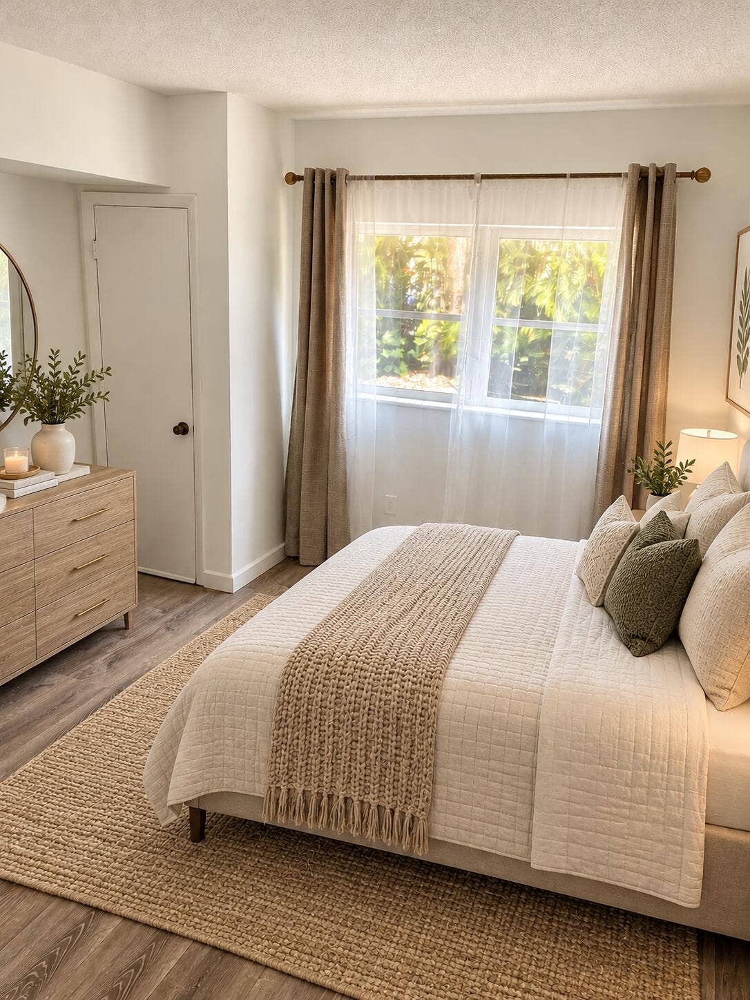 virtually staged bedroom #1