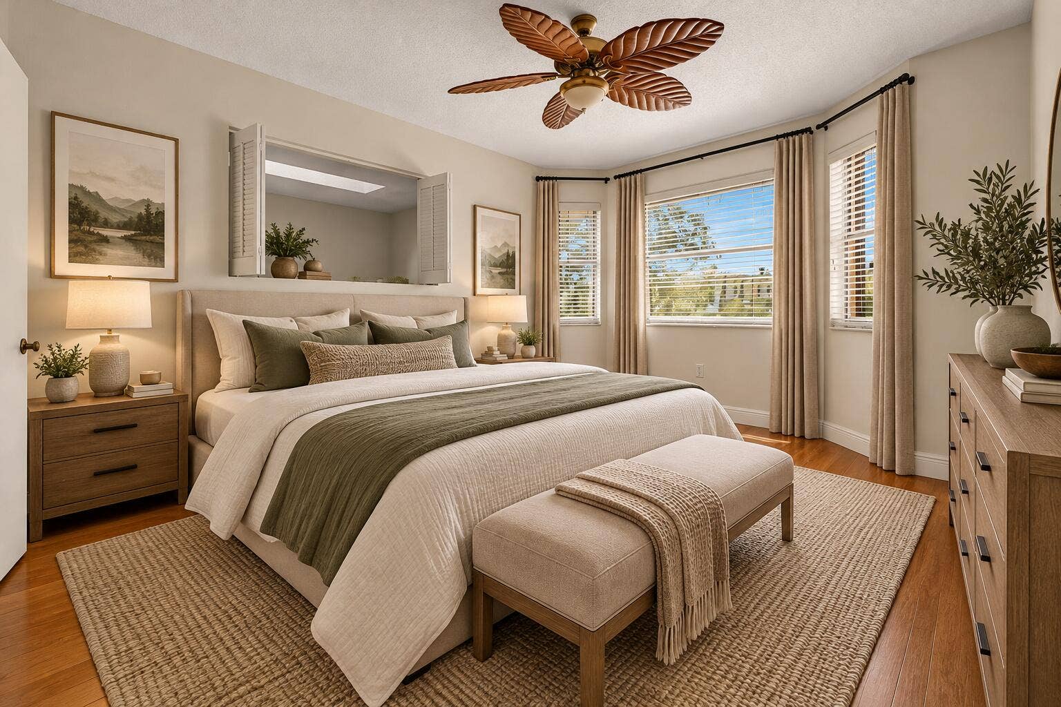 Sunlit Coastal Bedroom Retreat