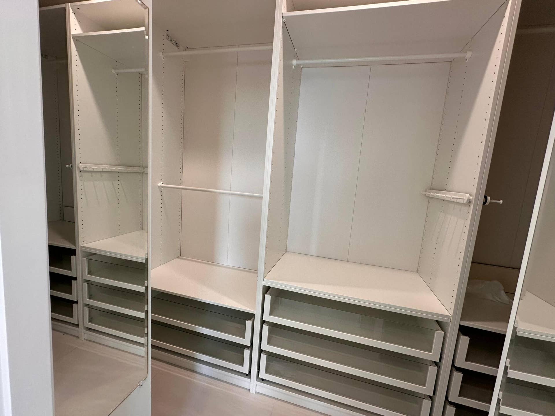Primary closet