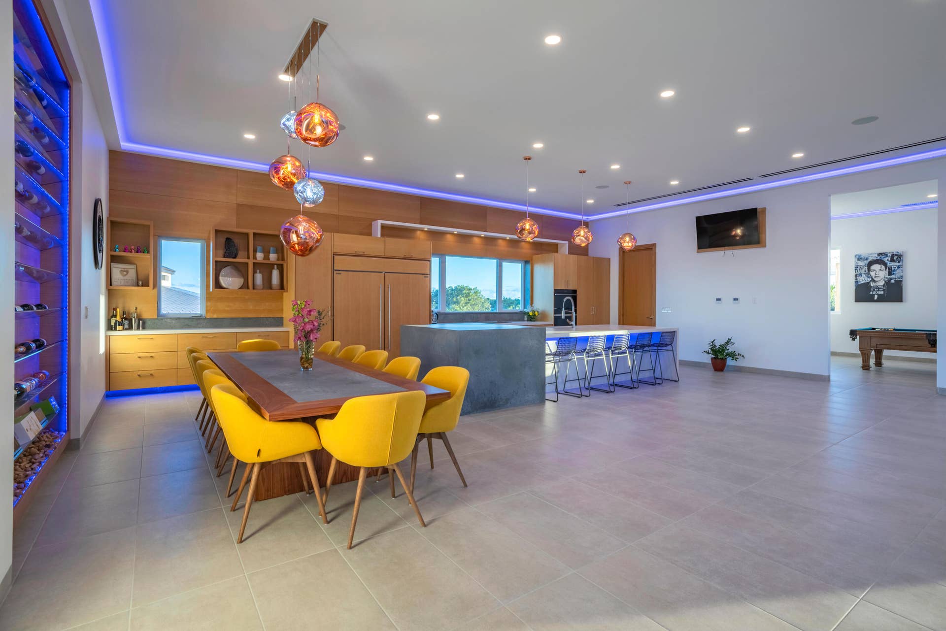245 Chalk Sound Drive, Dining Room Kitchen and Flex Room