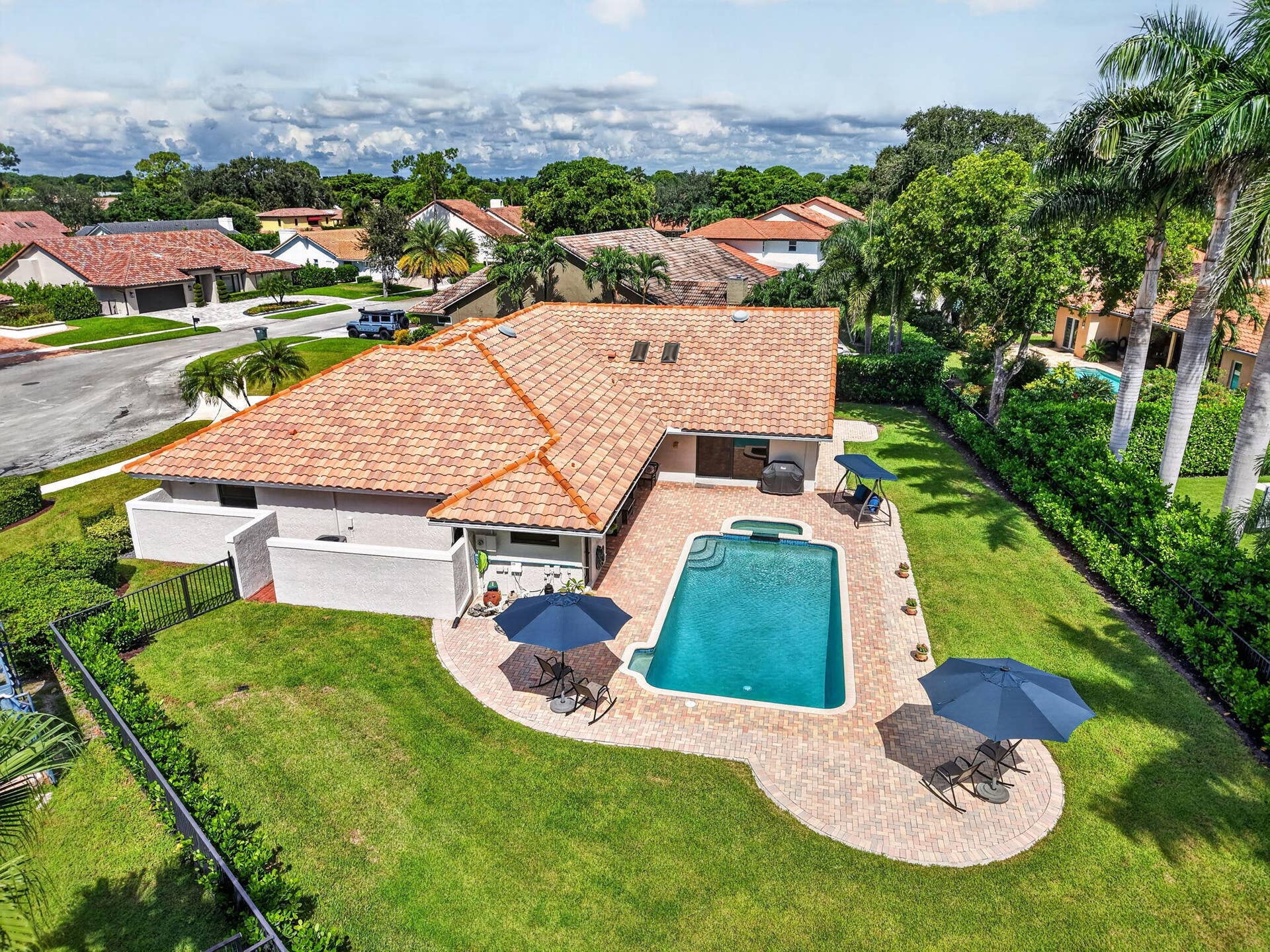 private backyard