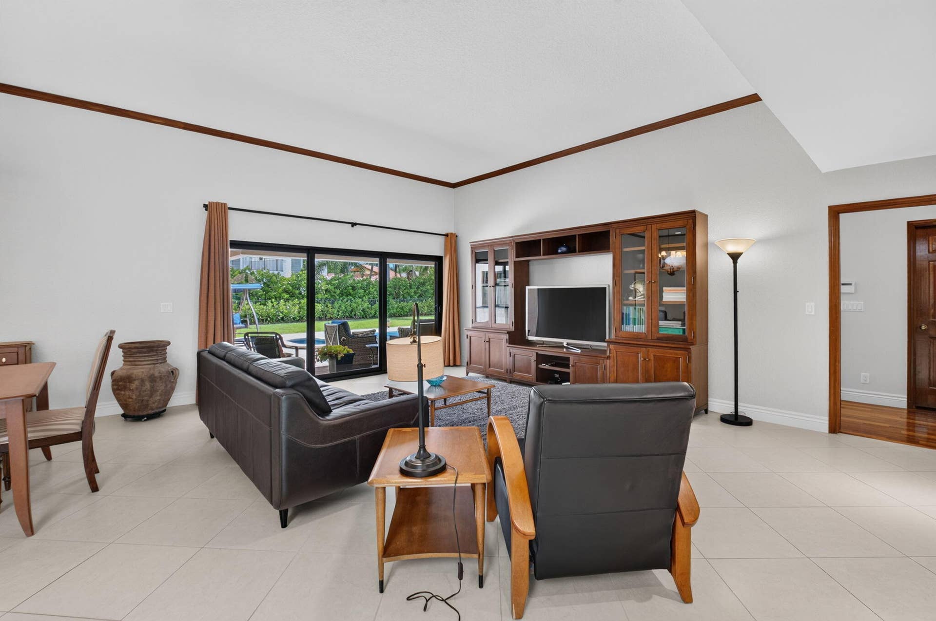 Family room with a view