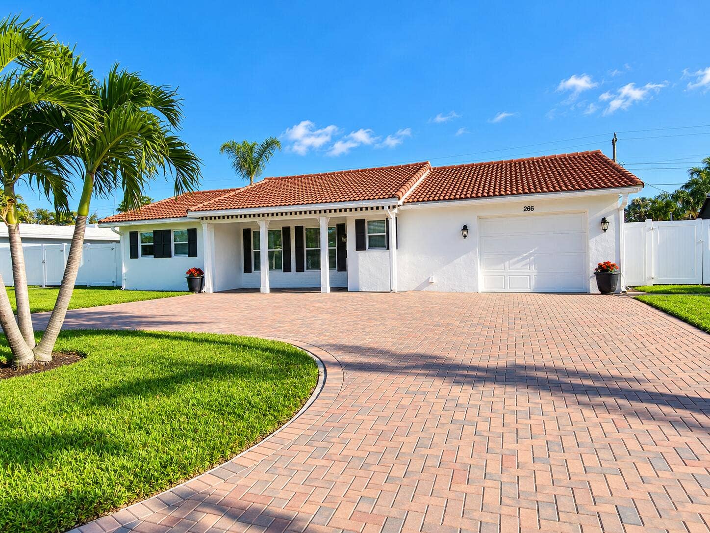 266 SW 12TH Street, Boca Raton, Boca Raton, FL 33432 0Sunny Palm-Framed Suburban Home