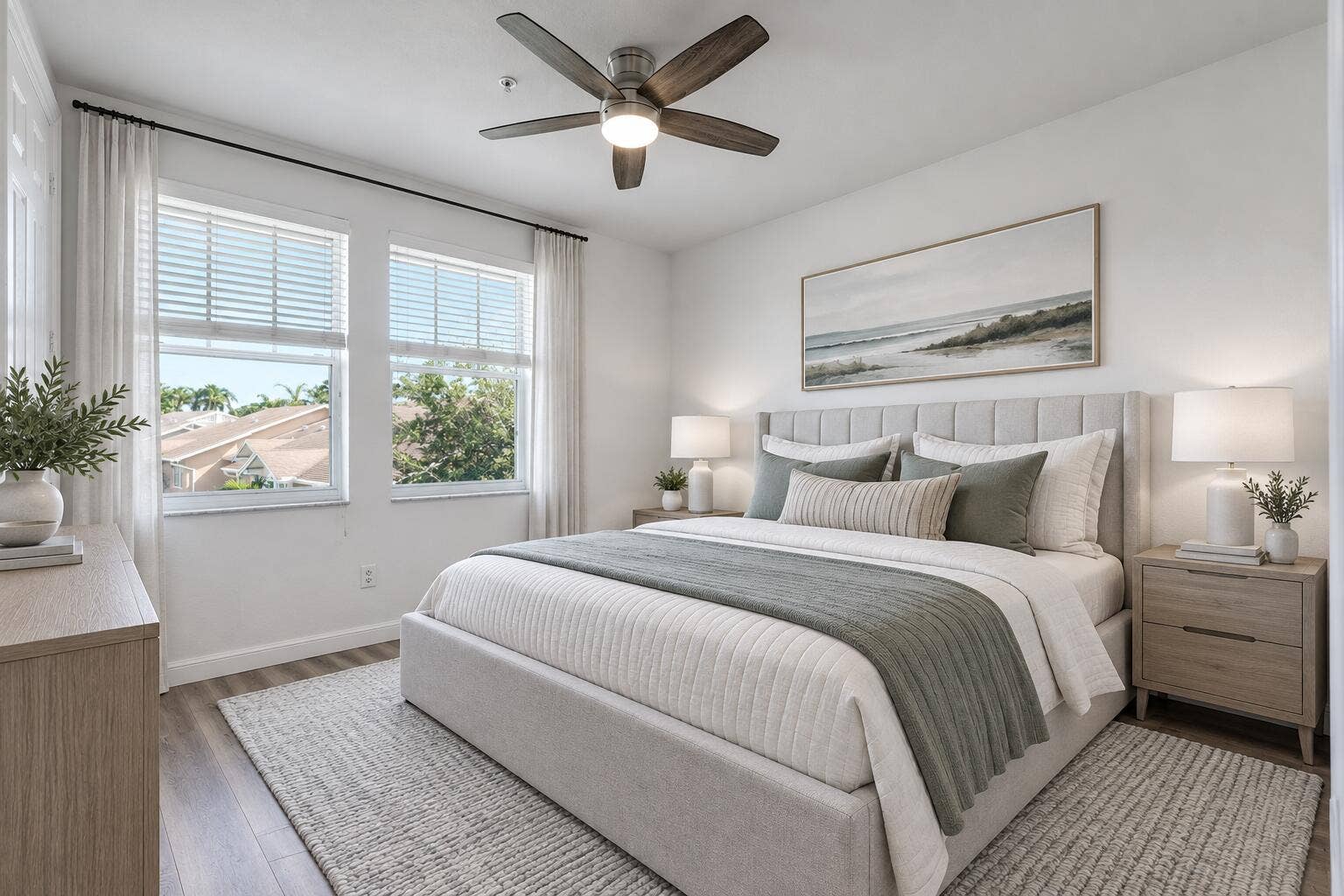 430 AMADOR Lane, #6, West Palm Beach, FL 33401 2nd bedroom with staging
