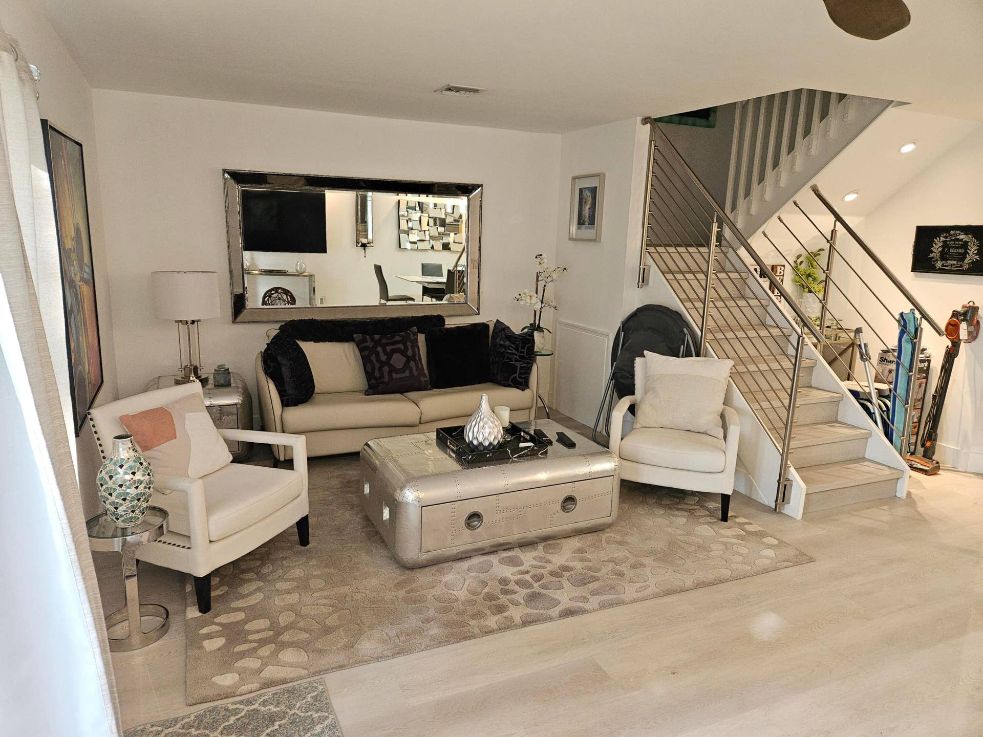 1460 SW 47TH Avenue, #1460, Deerfield Beach, Deerfield Beach, FL 33442 Recessed lighting illuminates the living space featuring light wood-finish flooring