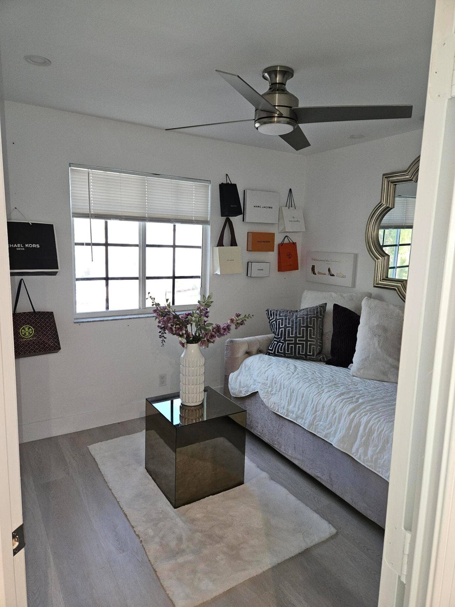 1460 SW 47TH Avenue, #1460, Deerfield Beach, Deerfield Beach, FL 33442 Recessed lighting, wood-finish flooring, and a ceiling fan with integrated lighting