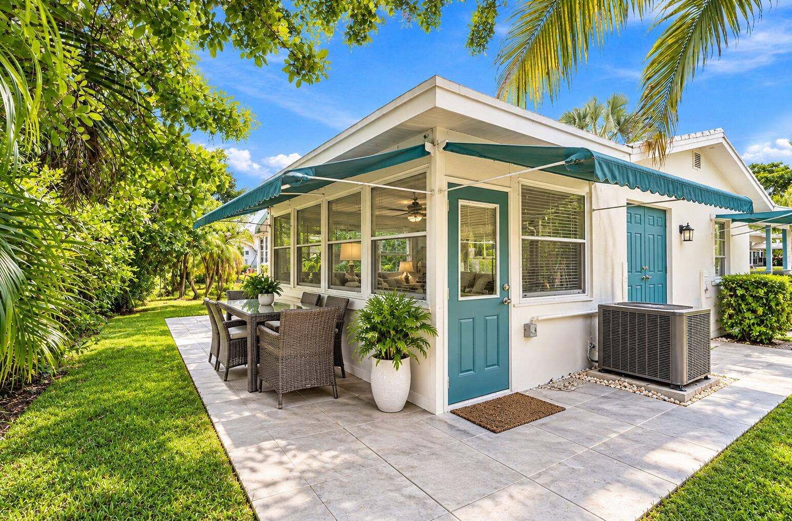 111 NW 25TH Court, Pompano Beach, FL 33064 Virtually Staged Back and Side of House