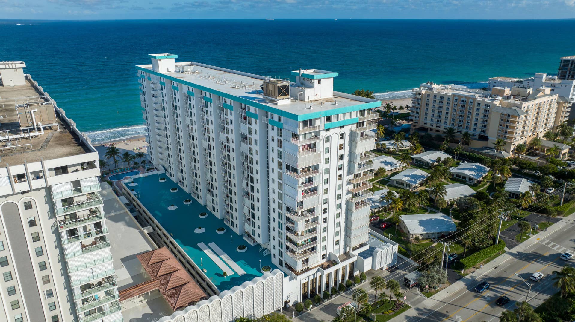 1010 S OCEAN Boulevard, #PH12, Pompano Beach, Pompano Beach, FL 33062 1010-516 Drone-1-19