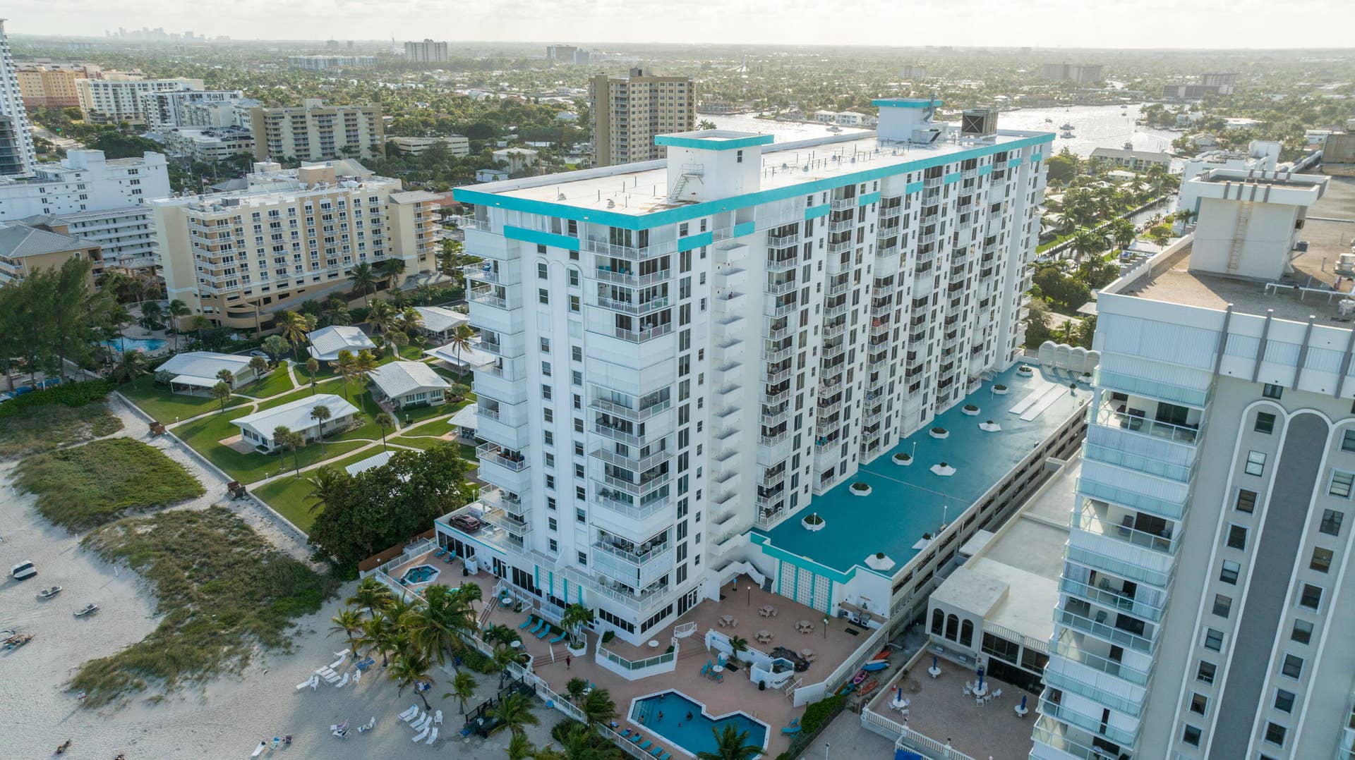 1010 S OCEAN Boulevard, #PH12, Pompano Beach, Pompano Beach, FL 33062 1010-516 Drone-1-11