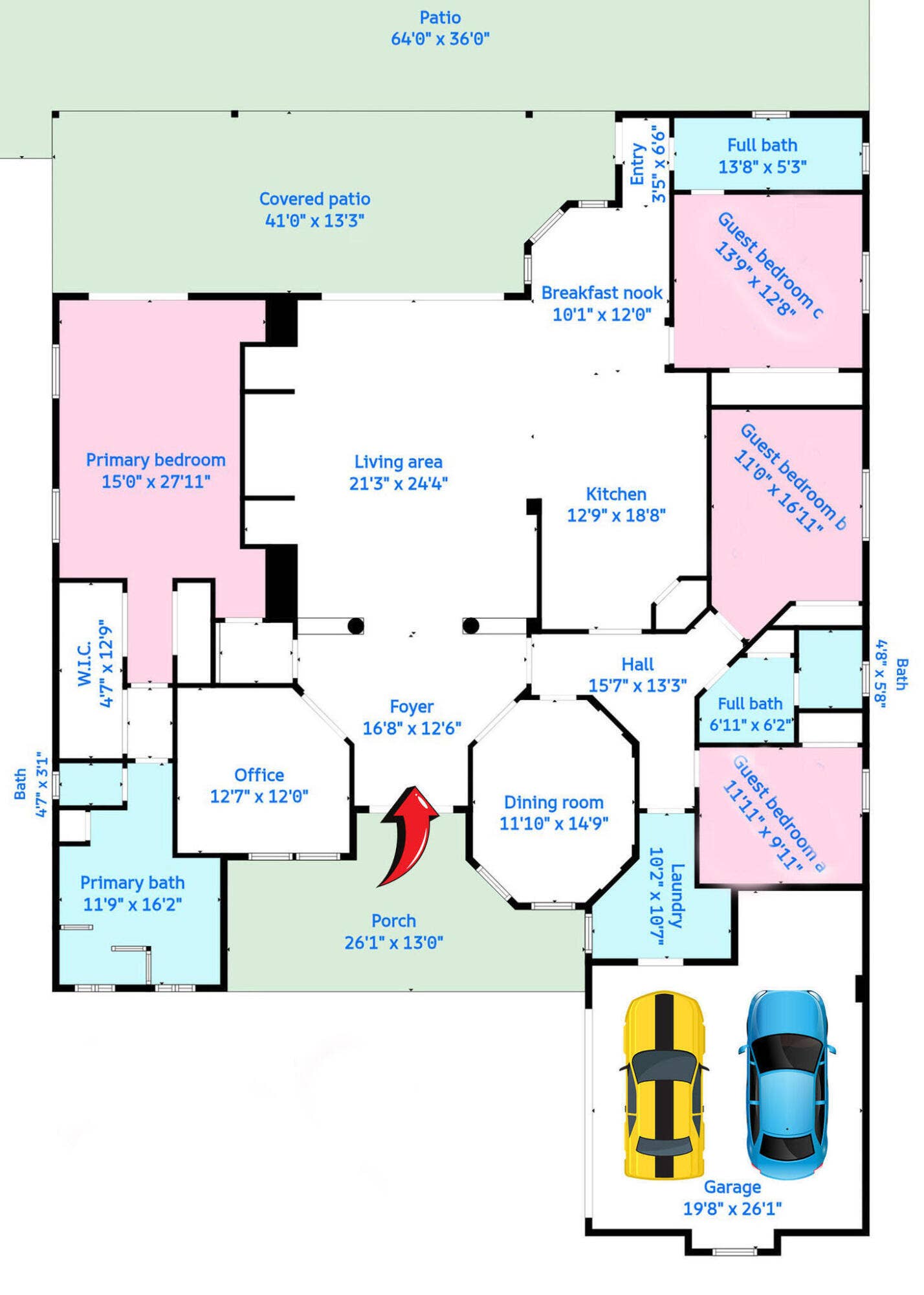 15250 Temple Boulevard, Loxahatchee, FL 33470 2 Floor Plan