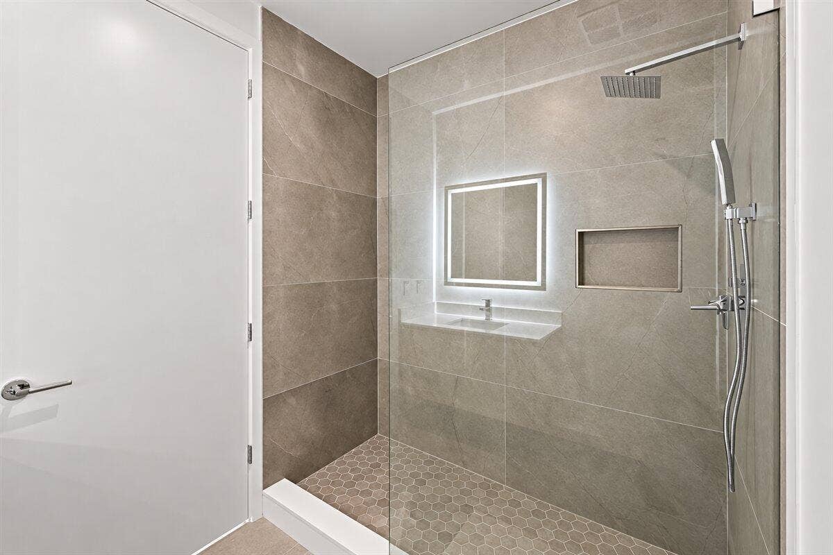 220 LAKE SHORE Drive, #2406, West Palm Beach, FL 33403 65-Modern Minimalist Walk-In Shower