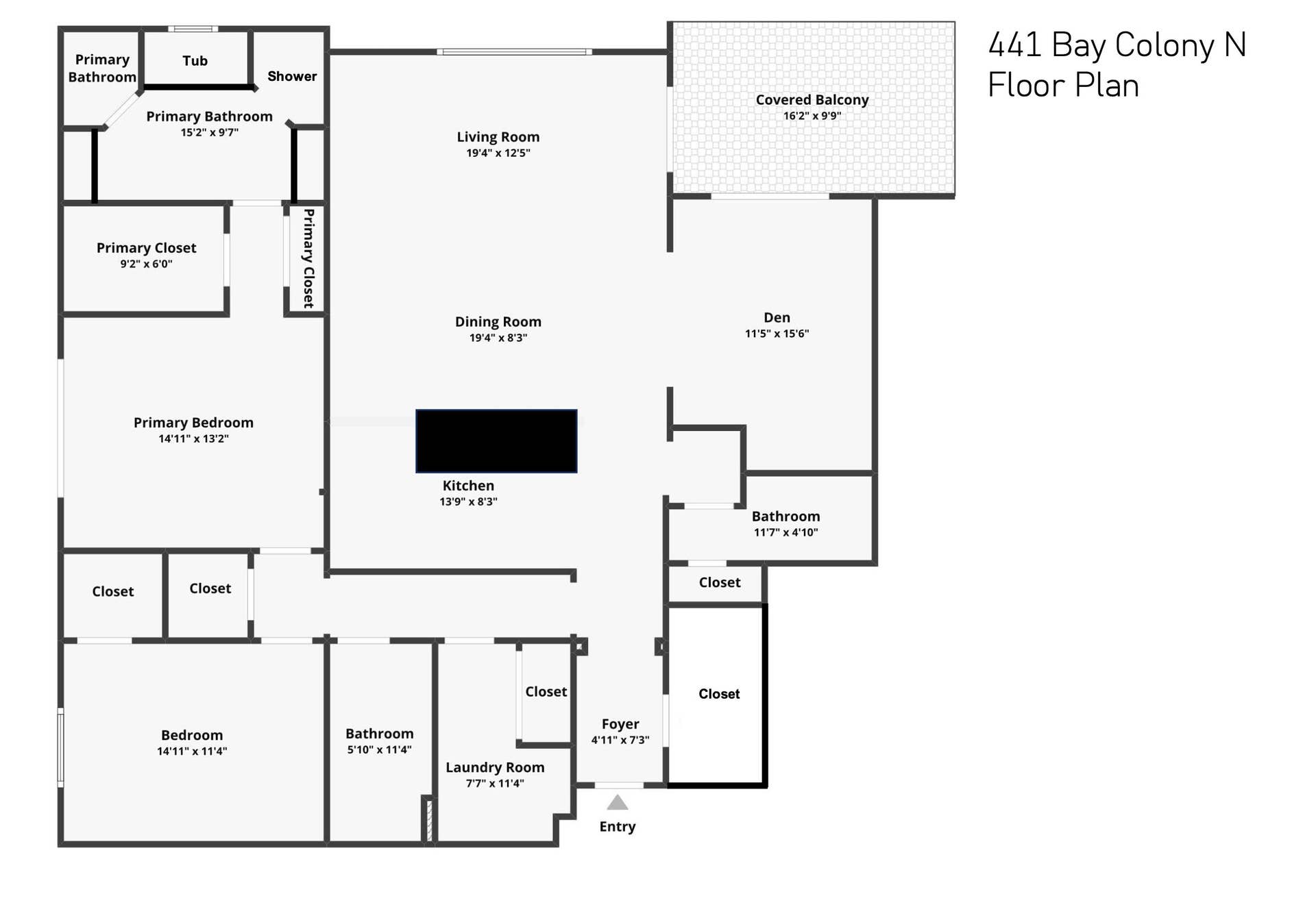 441 Bay Colony Drive N, Juno Beach, FL 33408 441 Bay Colony Floor Plan