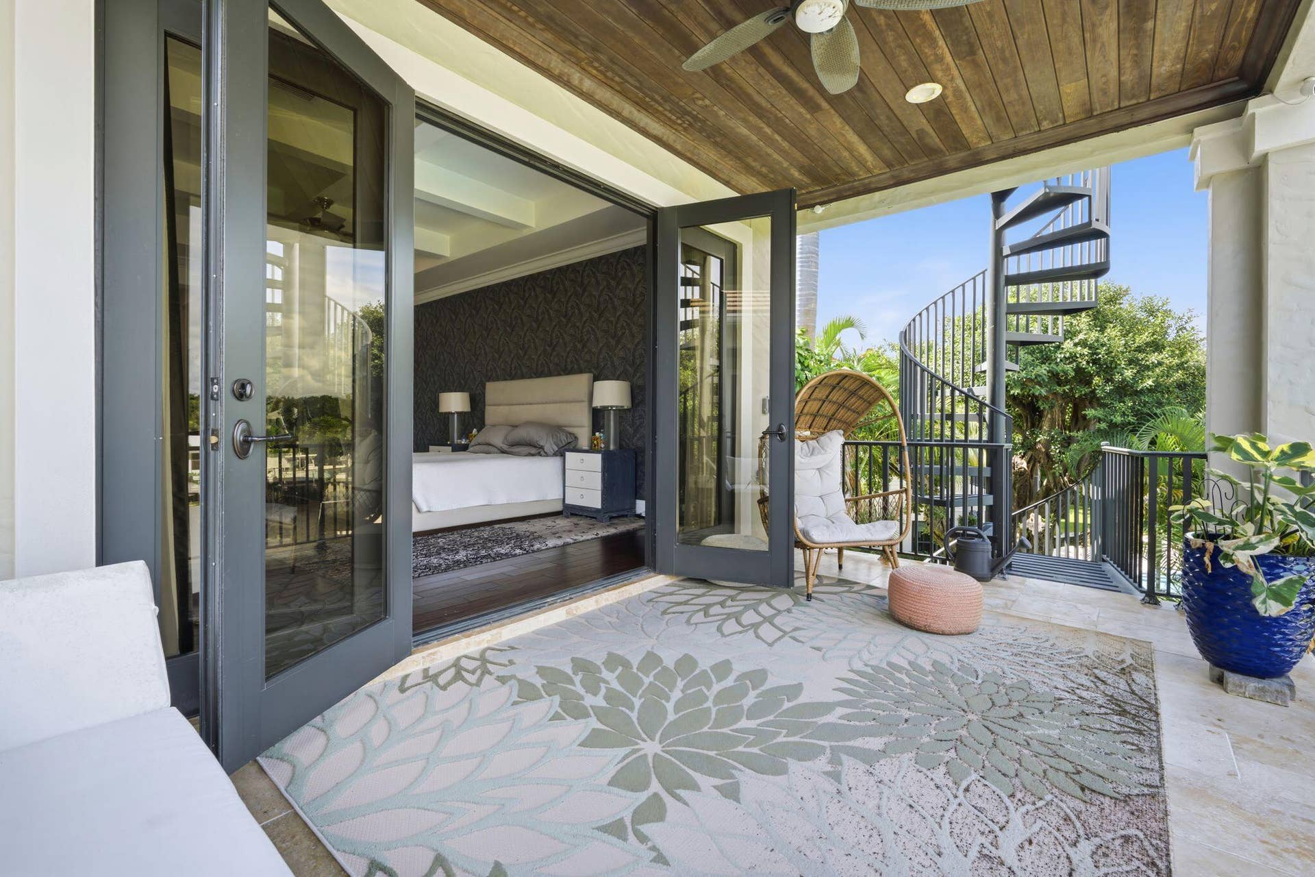 1950 Portage Landing N, North Palm Beach, FL 33408 PRIMARY BEDROOM BALCONY