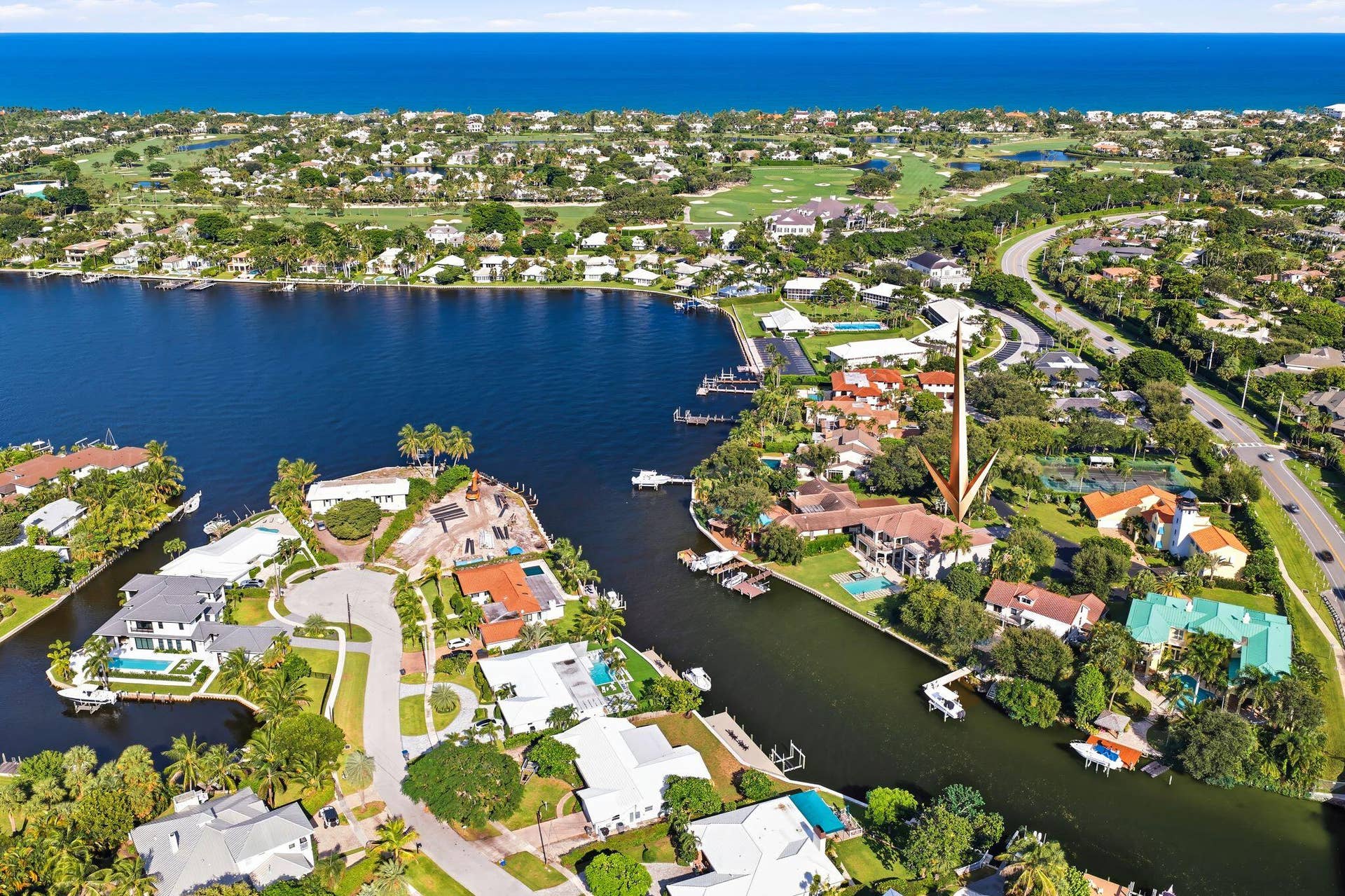 1950 Portage Landing N, North Palm Beach, FL 33408 AERIAL VIEW