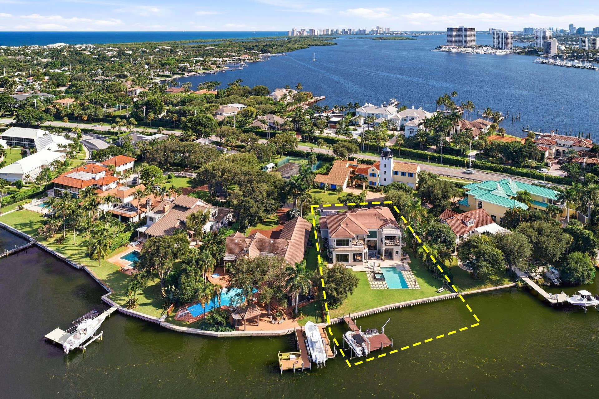 1950 Portage Landing N, North Palm Beach, FL 33408 AERIAL VIEW