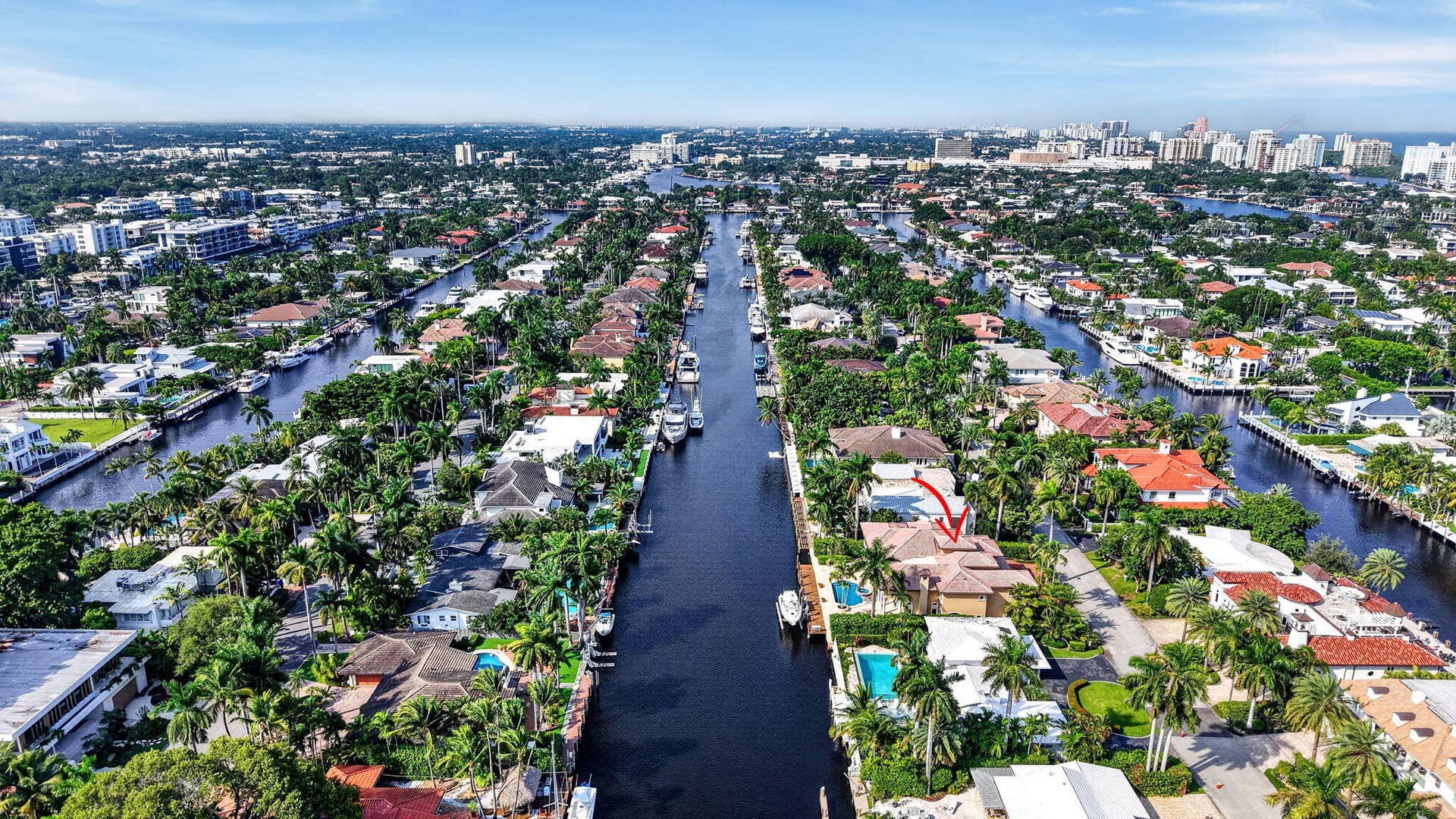 67 ROYAL PALM Drive, Fort Lauderdale, FL 33301 158_Aerial_Neighborhood_and_Canals