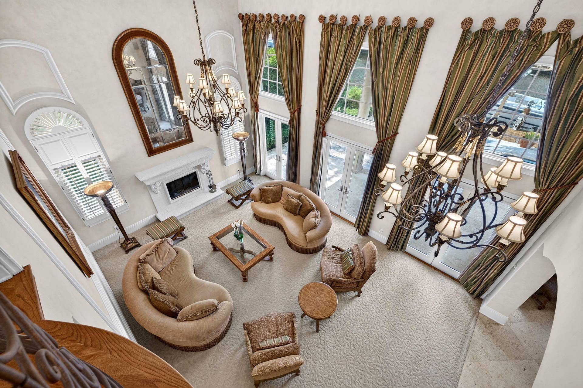 67 ROYAL PALM Drive, Fort Lauderdale, FL 33301 060_Living_Room_View_from_Upper_Landing