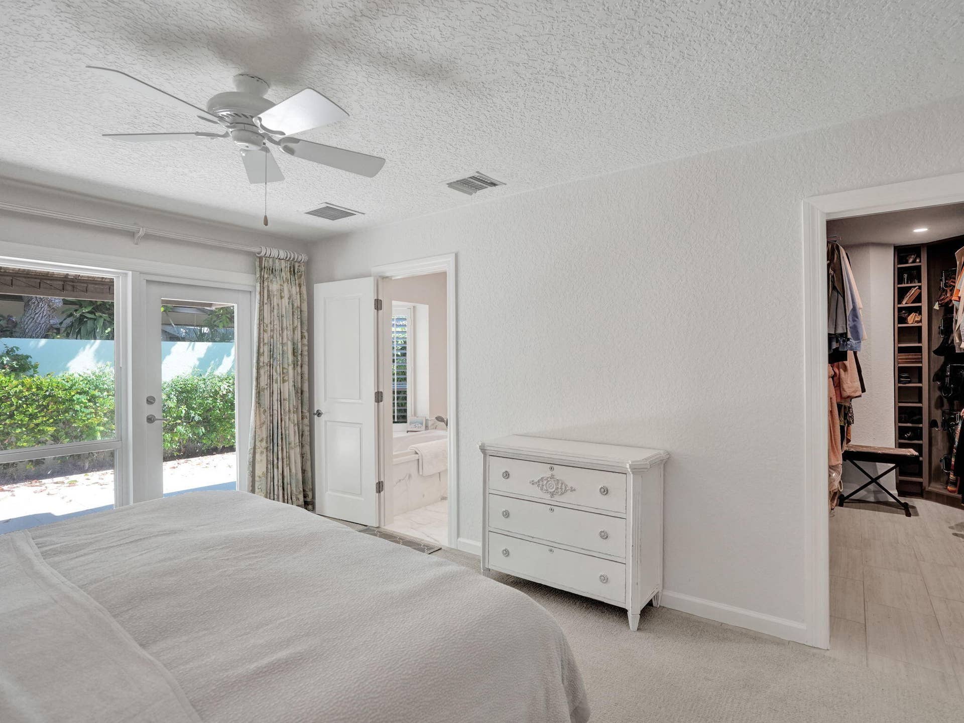 Spa-like master with large walk-in closet.
