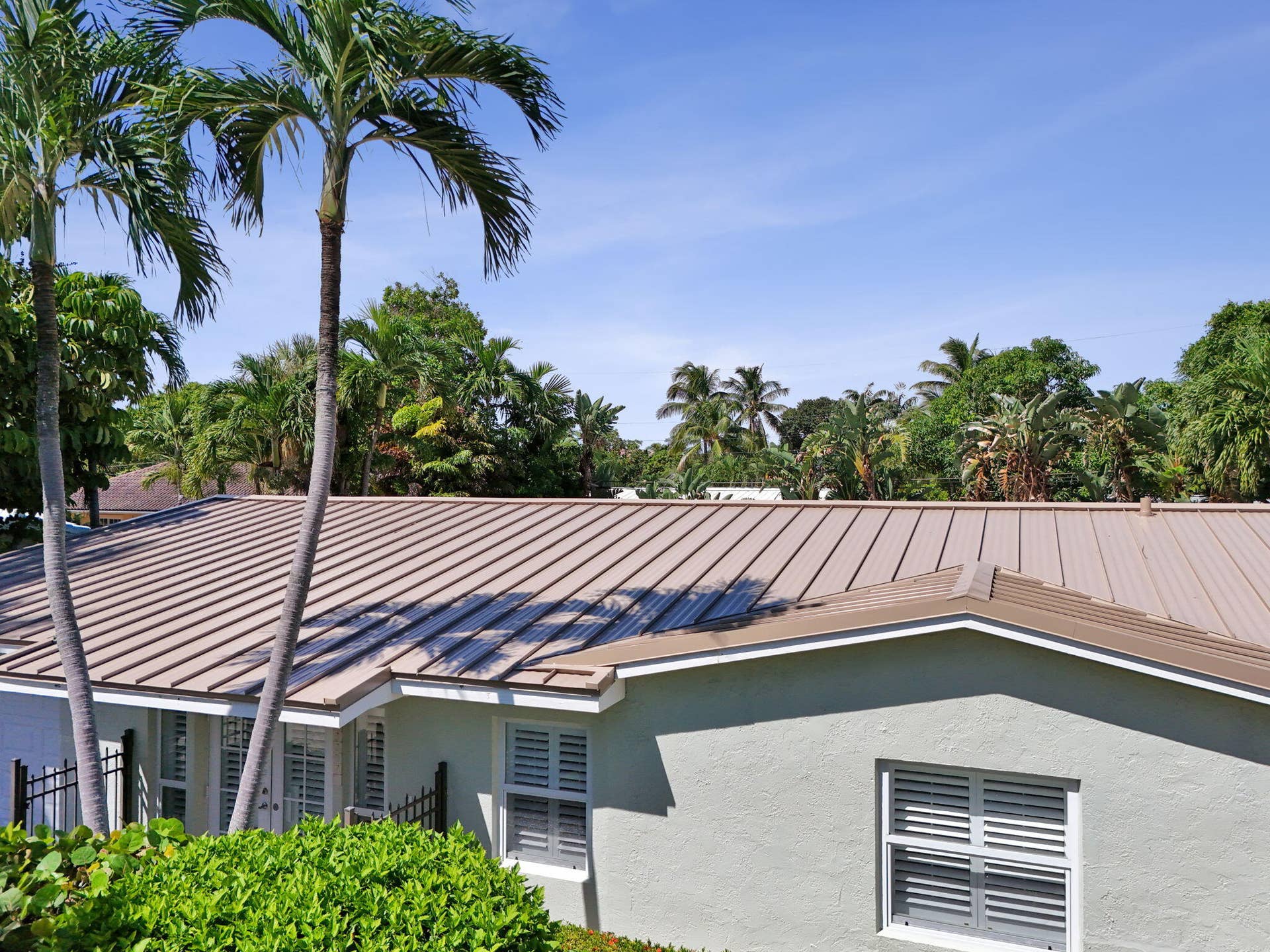 Metal panel roofing & Impact Windows & Doors.