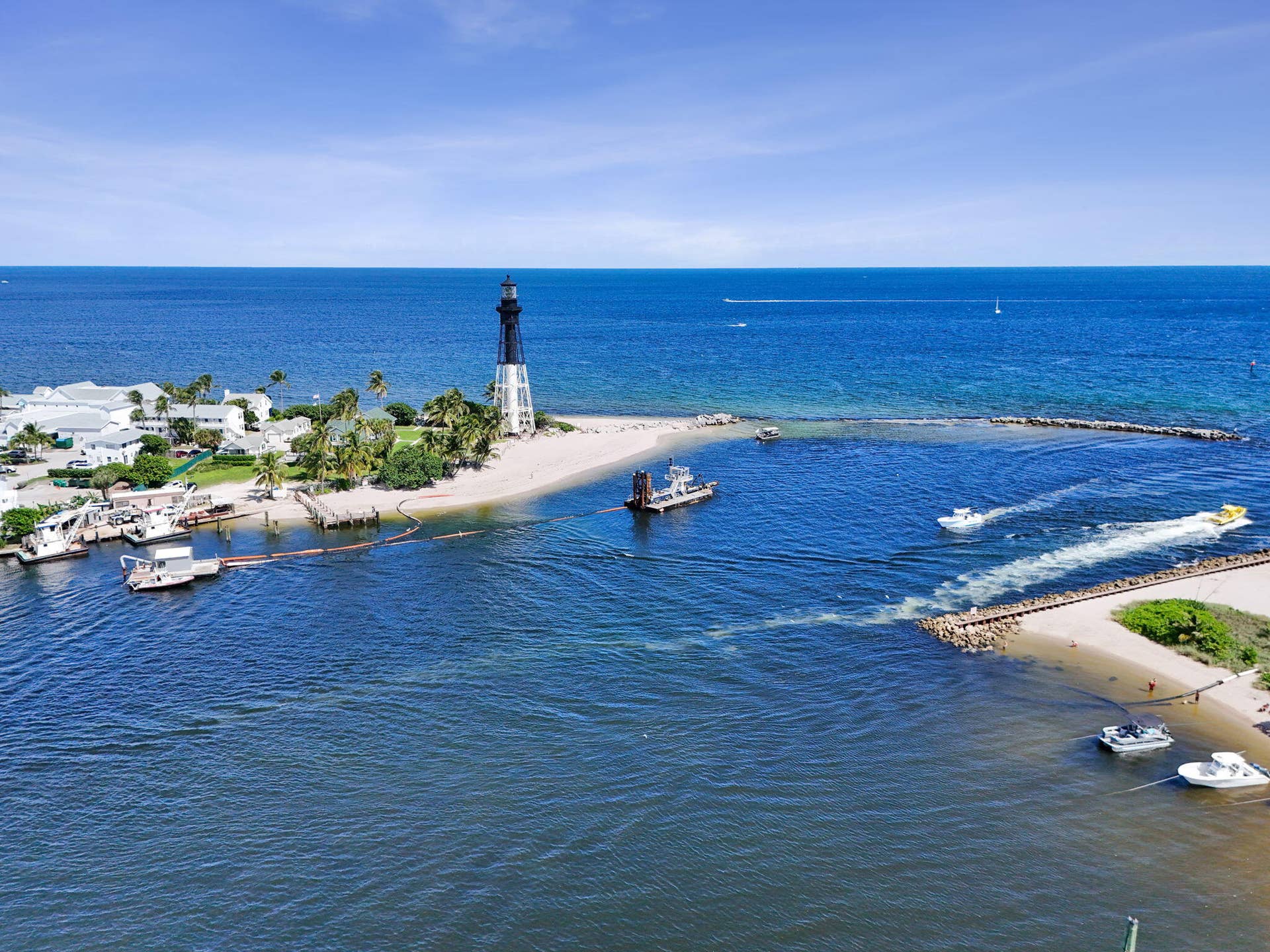 Across the street from the picturesque Hillsboro Inlet.