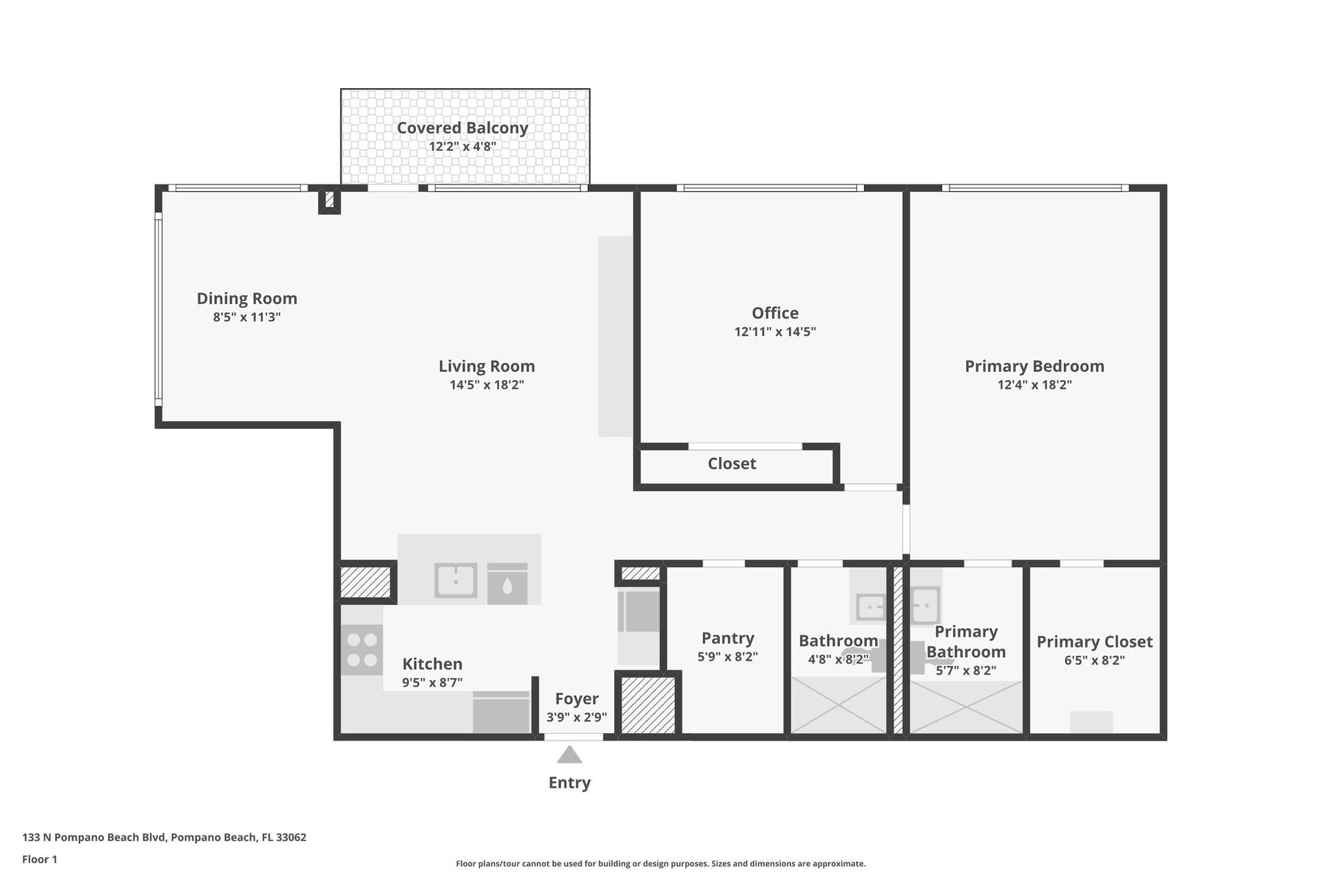 133 N POMPANO BEACH Boulevard, #PH-11, Pompano Beach, FL 33062 Floor Plan