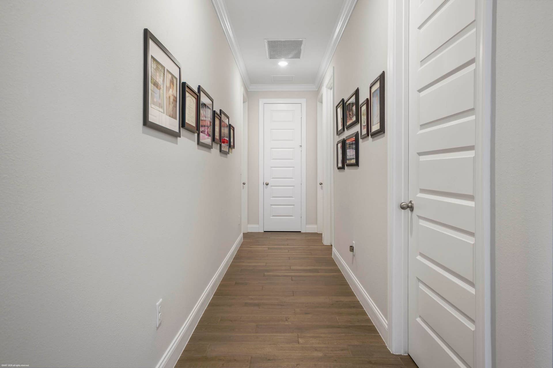 Hallway to the bedroom wing