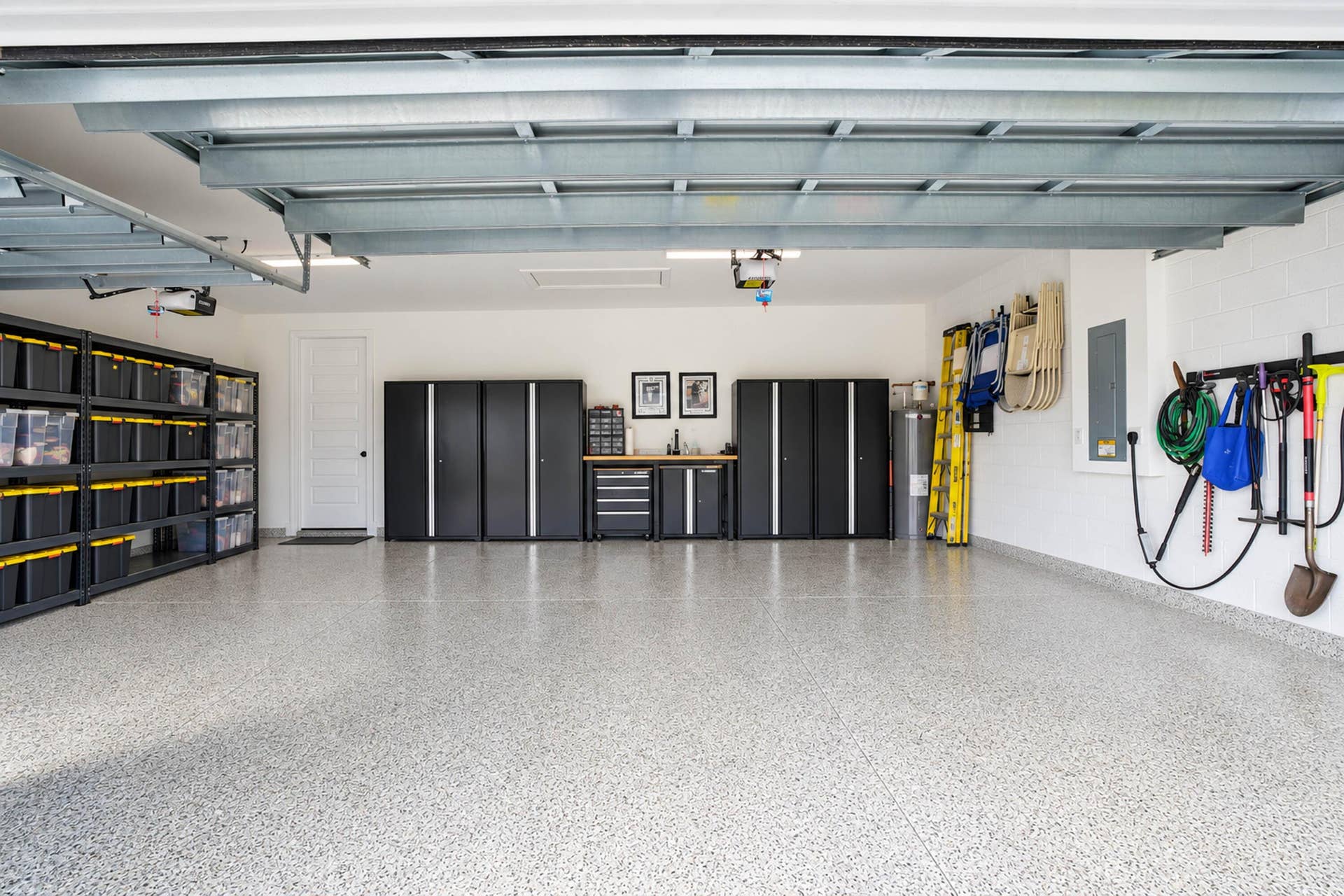 Garage with room for three vehicles