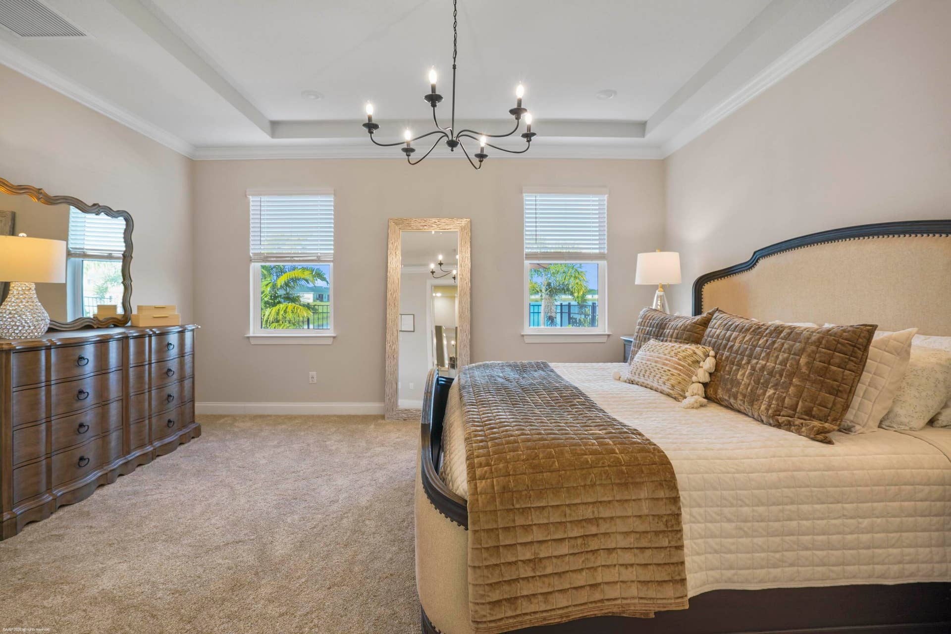 Primary bedroom with generous proportions