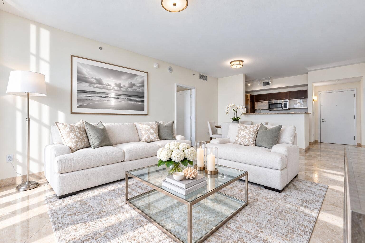 550 Okeechobee Boulevard, #1207, West Palm Beach, FL 33401 Living Room w/ Great Views