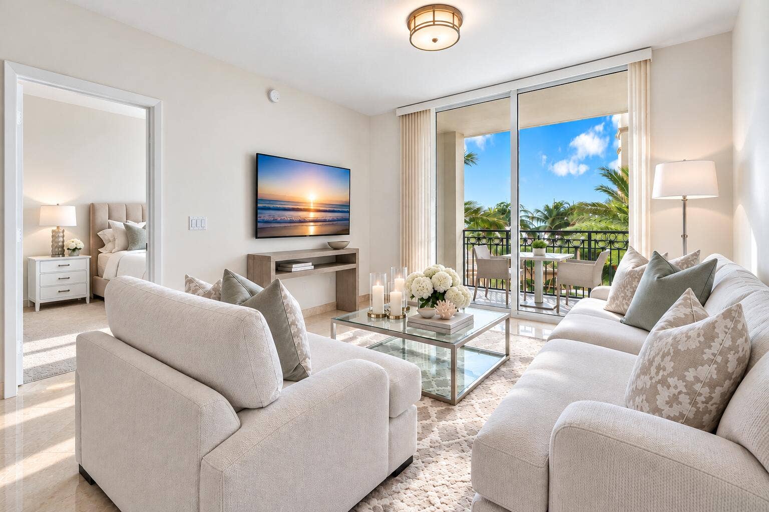 550 Okeechobee Boulevard, #1207, West Palm Beach, FL 33401 Crisp Daylight Living Room