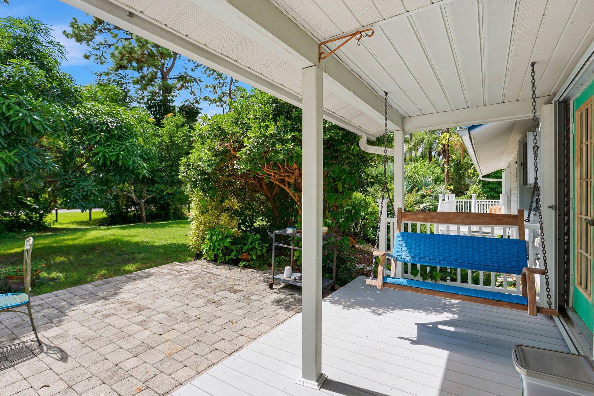 Covered deck off the living room