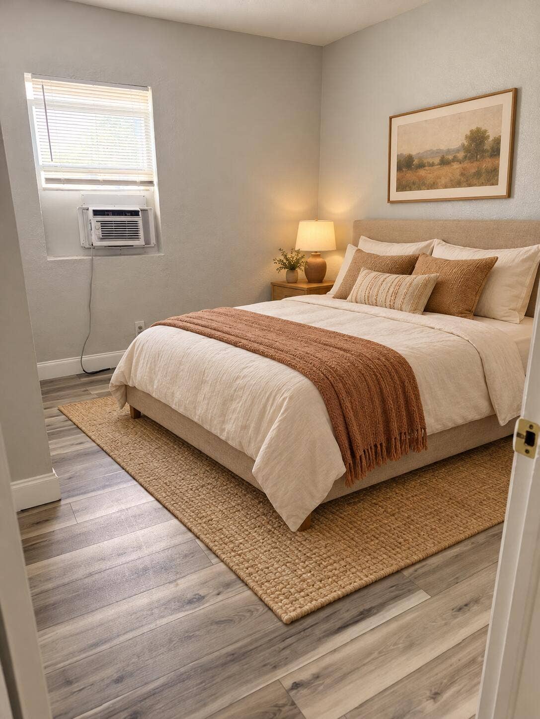 1200 N Sapodilla Avenue, #1, West Palm Beach, FL 33401 Cozy Warm Apartment Bedroom Staging
