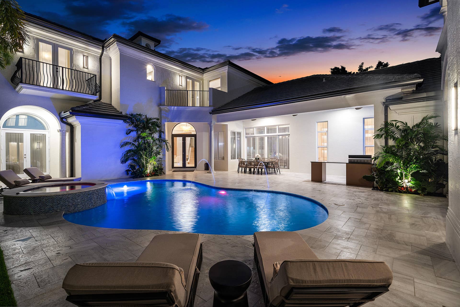 Courtyard Sunset