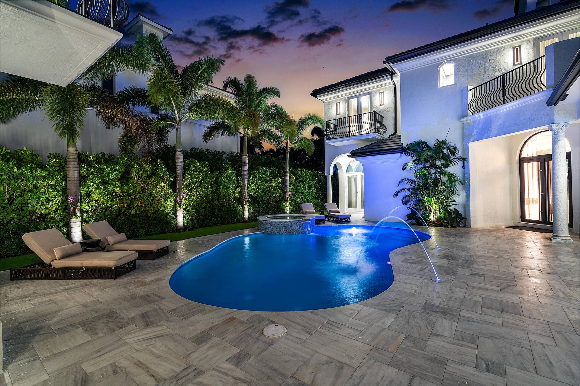 Courtyard Sunset