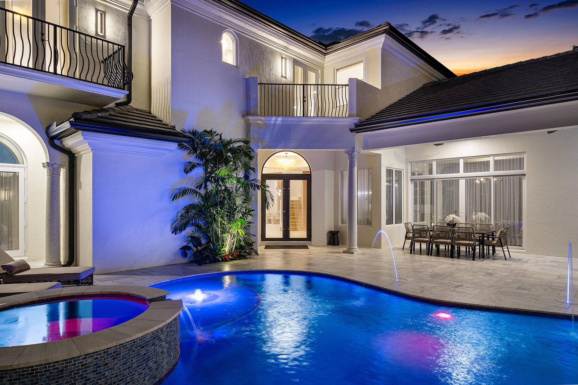 Courtyard Sunset