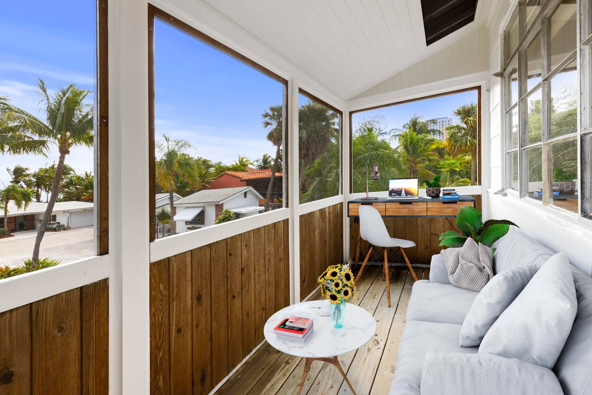 Screened Porch Staged