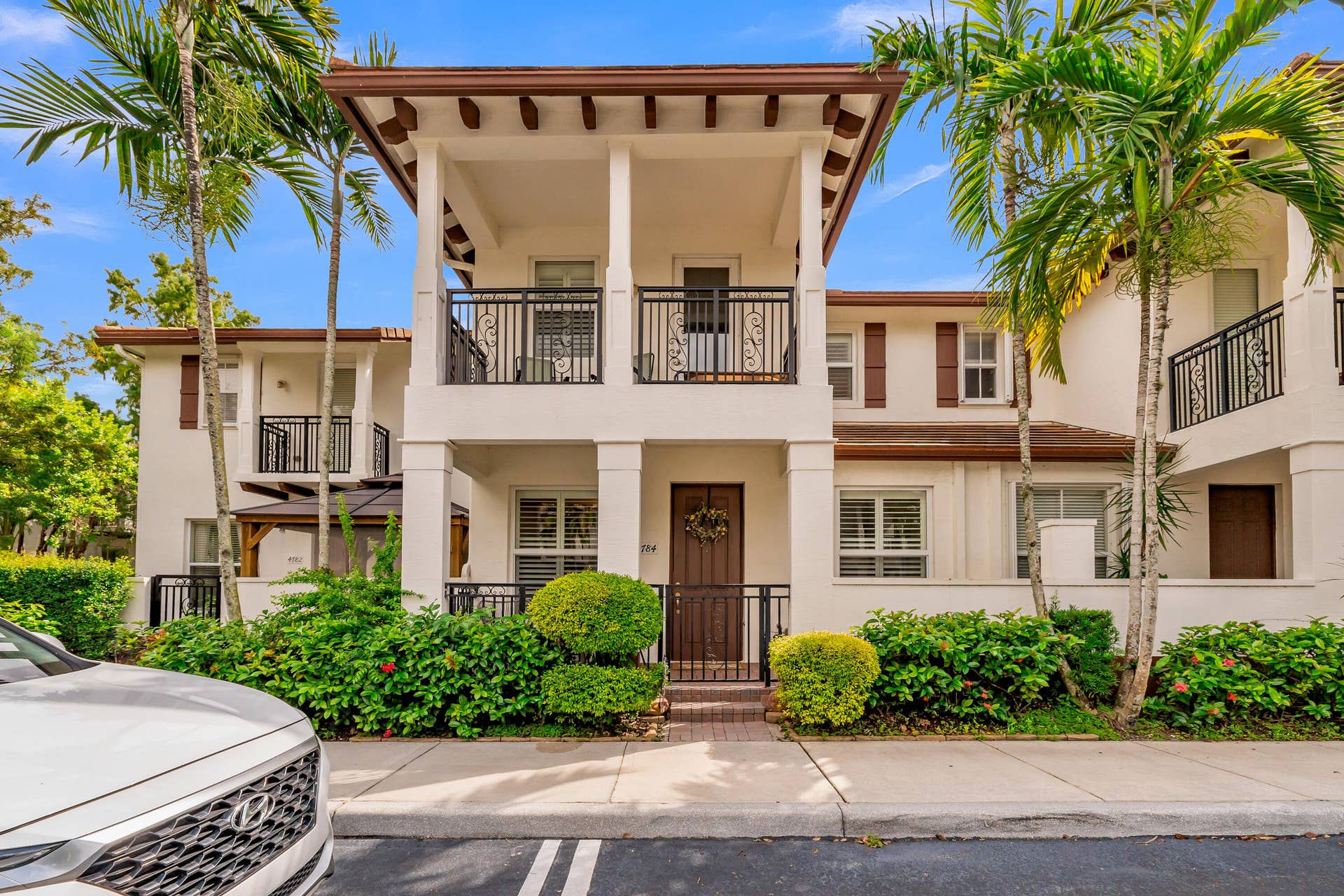 4784 Acadian Trail, Coconut Creek, FL 33073 Front DOOR with gated porch