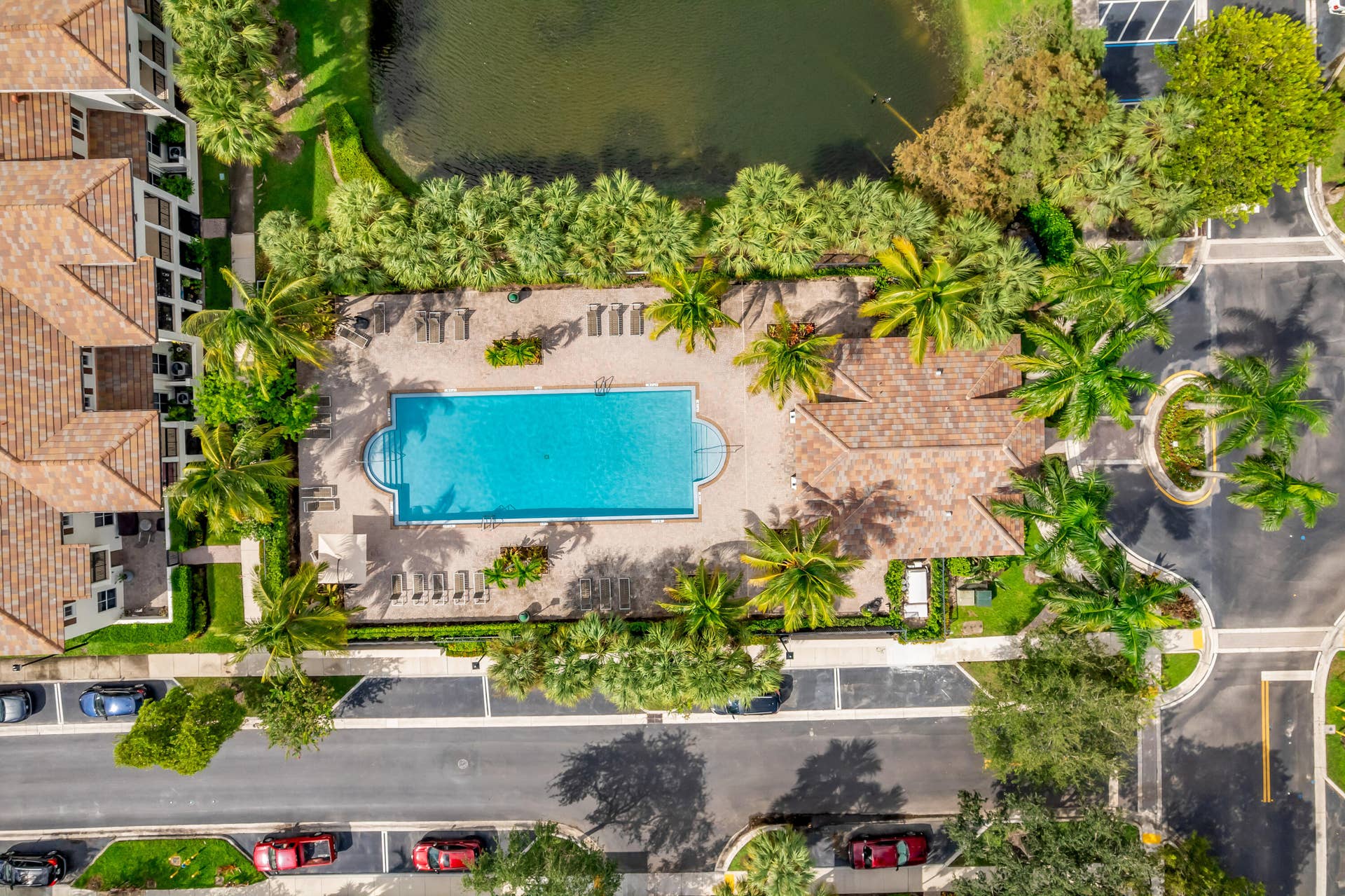 4784 Acadian Trail, Coconut Creek, FL 33073 Aerial Pool