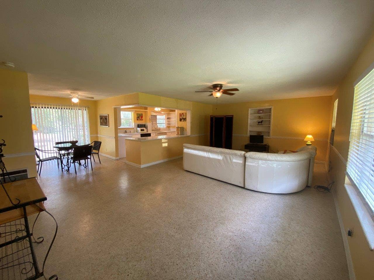 Looking from Front Door to Great Room & Living Area