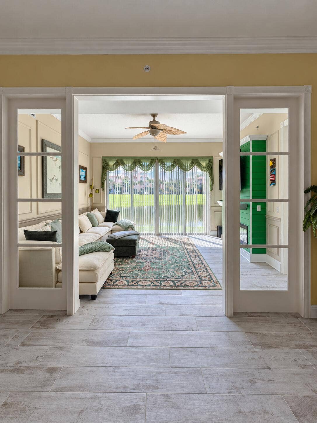 Bright Sunroom Living Area