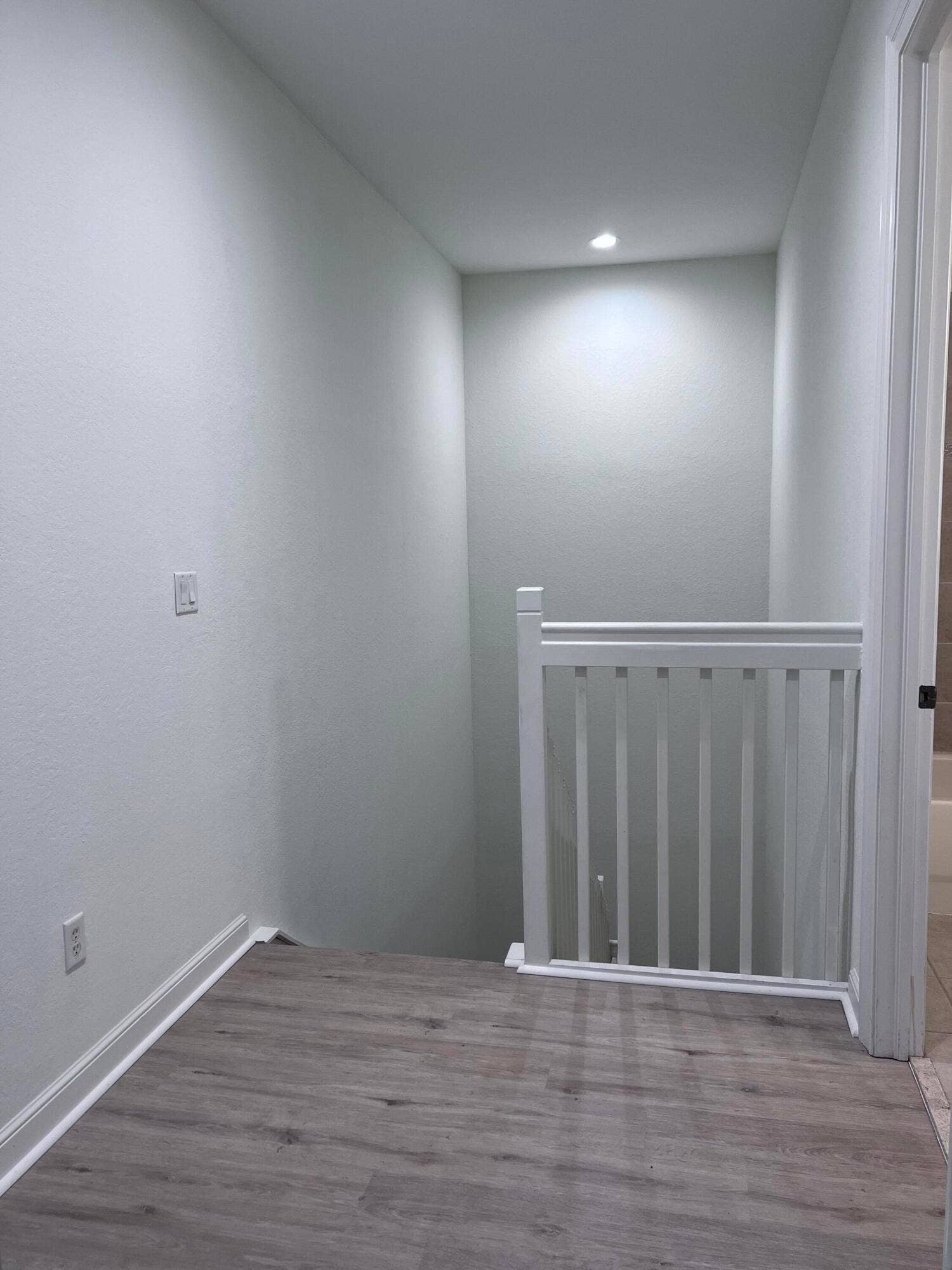 upstairs